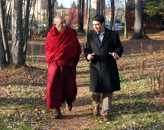 Khen Rinpoche and Ishan Tigunait, Director of Strategic Development, at the Institute’s campus in Honesdale, PA. 