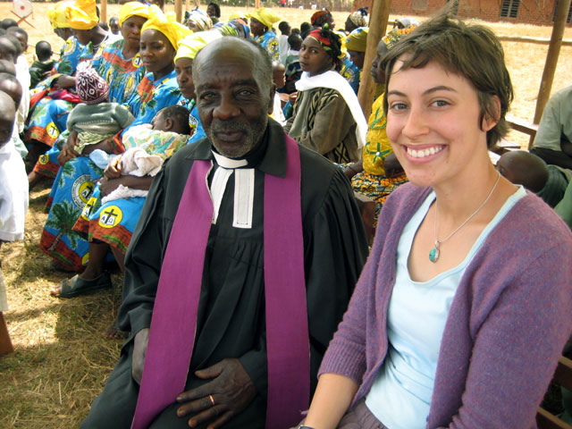 Reverend Tata Henry and HIC Volunteer Amanda Masters. This year, Reverend Tata Henry will celebrate his “golden jubilee”, his 50th year of service to the community.