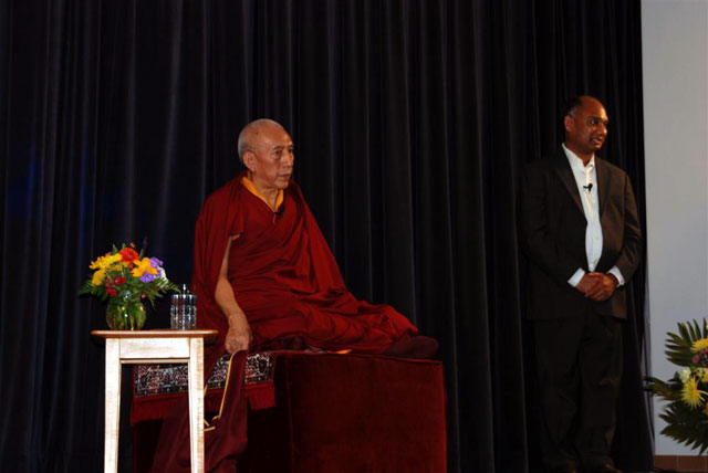 Professor Samdhong Rinpoche and Pandit Tigunait